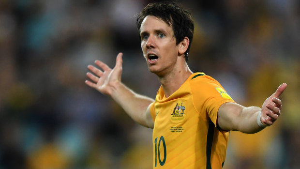 Rising above the hate: Robbie Kruse has been much maligned by Socceroos fans on social media.