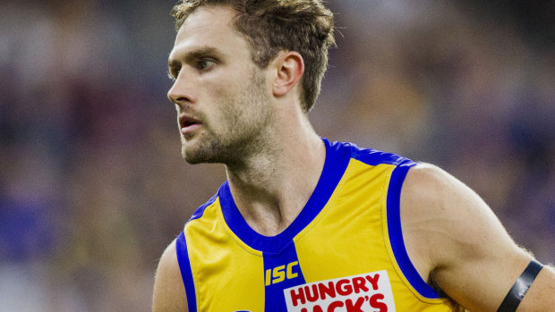 Mark Hutchings could join the Eagles for their battle with Essendon.