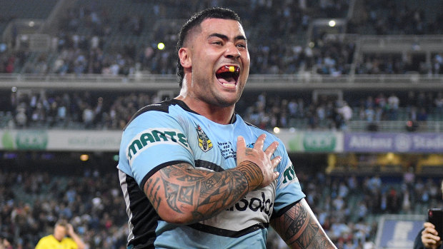 Controversial: Sharks prop Andrew Fifita.