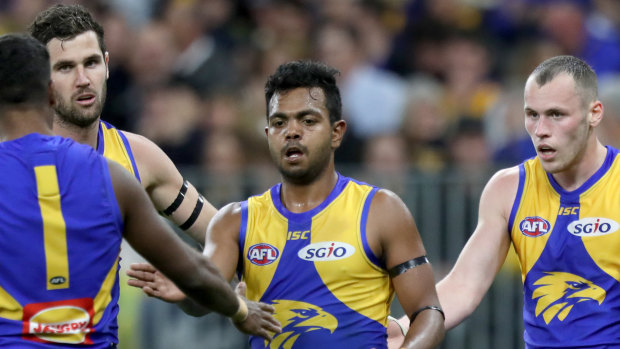 Willie Rioli (C) has already spoken to his cousin Cyril about this week's grand final. 