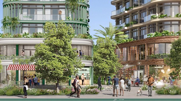 A Brisbane City Council render of what Logan Road in Mount Gravatt could look like under the plan. 