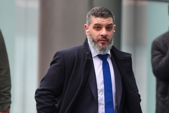 Anthony Constantinou departs from Southwark Crown Court during a break in his trial in London, UK, on March 30.