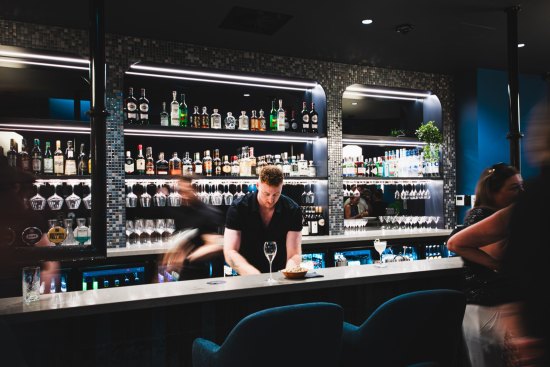 The bar at Dux in Albury.