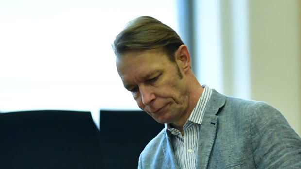 Christian Brueckner arrives at the Landgericht Braunschweig state courthouse for one of the final days of his trial for sex crimes.
