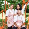 Left to right: Helly Raichura, Mischa Tropp and Harry Mangat are cooking at the World’s Longest Brunch.