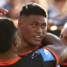 Wests Tigers prop Stefano Utoikamanu is in great demand.