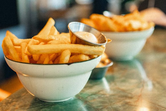 Pipi's Kiosk uses lightly battered Edgell Supa Crunch chips with house-made aioli.