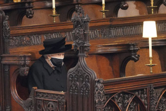 The photo of the Queen sitting alone in St George’s Chapel ahead of the funeral of Prince Philip touched many who had attended funerals under COVID restrictions. 