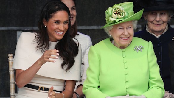 Queen Elizabeth II and Meghan, the Duchess of Sussex, made their first outing together.