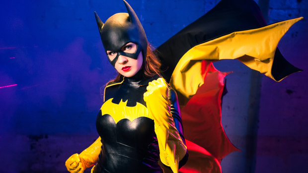 Cosplay ambassador Jillian Wall in costume as Batgirl. 