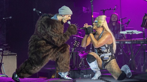 Seann Miley Moore (right) with Adam Noviello in Hedwig and the Angry Inch at Adelaide Festival.