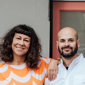 Author Robin Feiner and his illustrator wife Beck.