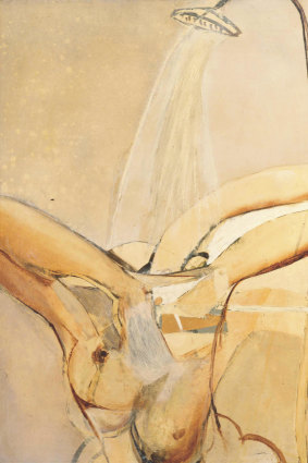 Brett Whiteley’s painting Wendy under the Shower, 1962, from the catalogue.