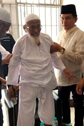 Abu Bakar Bashir in prison.