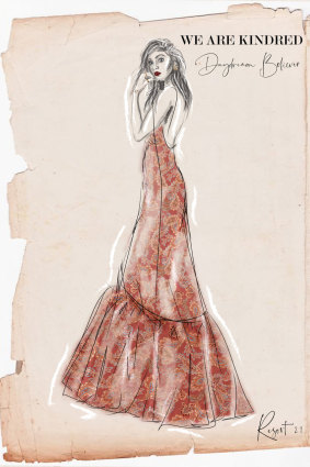 A sketch from We Are Kindred's resort 2021 collection that would have been on the runway at Fashion Week this week.