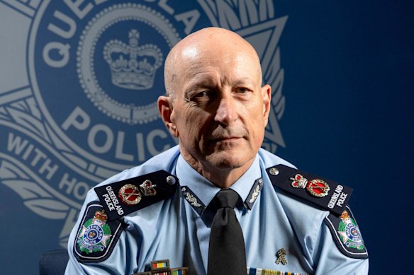 Outgoing Queensland Police Commissioner Steve Gollschewski.