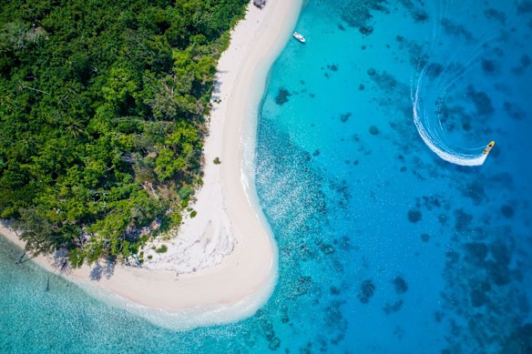 Pristine shores of Moso, an island off the northwest coast of Efate.