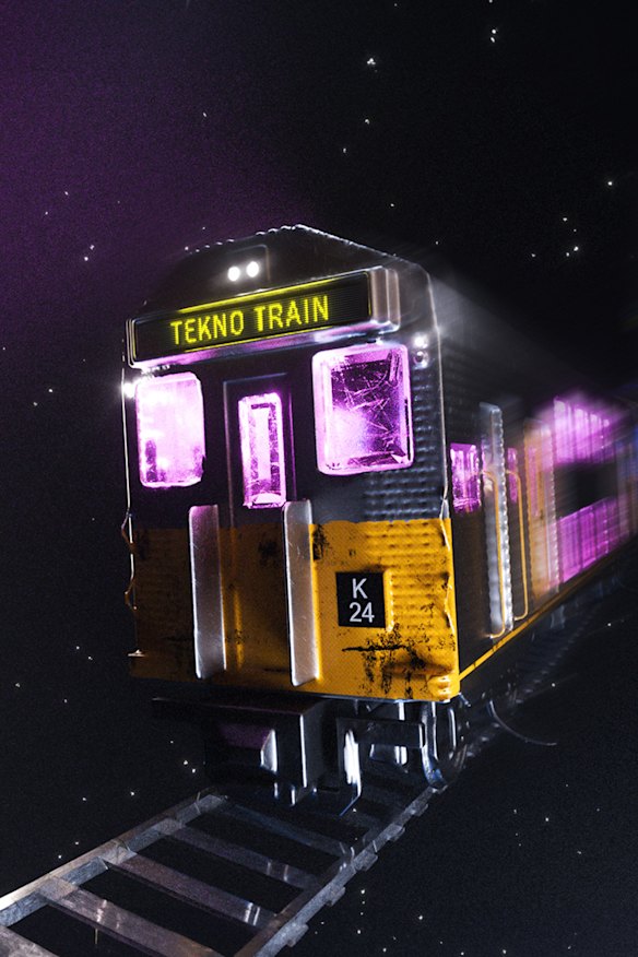 All change: 2024’s Tekno Train has been put back in the depot.