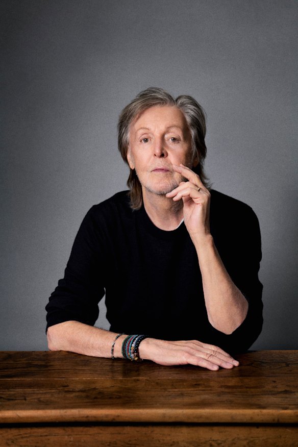 A recent promotional photo of the 84-year-old McCartney, whose new album The Boys of Dungeon Lane offers a reflective look at his life.