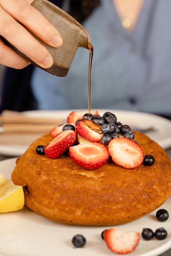 The signature pancake at Pina, Potts Point.