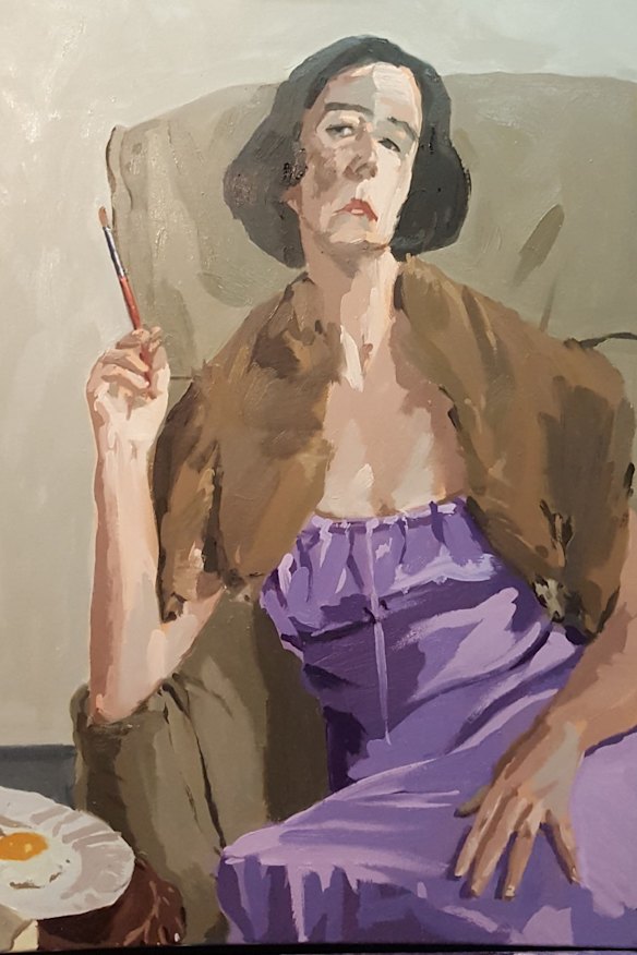 Liz Stute’s “The Long Soiree, 1924, at Miss Collins’ Place (Self Portrait)“.