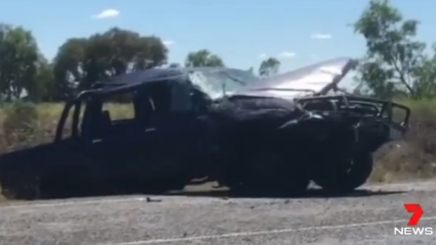 A teenager has died and four others were hospitalised after a rollover at Moranbah.