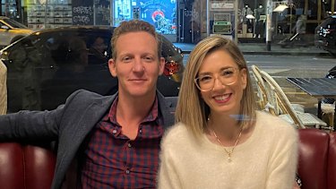 Perth father Alex James, who has an incurable brain cancer, and his wife Emily.