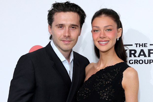 Brooklyn Peltz Beckham and Nicola Peltz Beckham at Elton John AIDS Foundation's 34th Annual Academy Awards Viewing Party on March 15, 2026.
