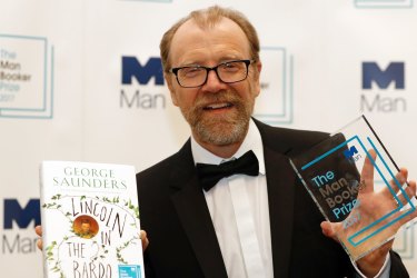 George Saunders on the October 2017 night his novel, Lincoln in the Bardo, won the Booker Prize. 