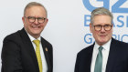 Prime Minister Anthony Albanese and British Prime Minister Keir Starmer.