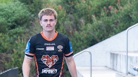Lachlan Galvin training at the Zurich Centre, Concord Oval, ahead of his first game back in the NRL