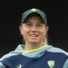 Hoping to return: Alyssa Healy has work to do to prove her fitness for the MCG Test.