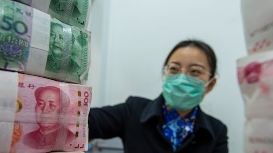 China’s economy grew by more than 18 per cent in year-on-year terms. 