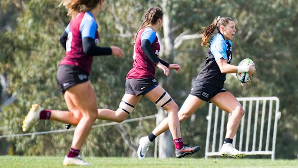 UC's Abby Gustiatis finds some open space.