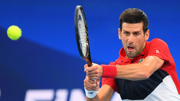 Djokovic won a gruelling three set contest with Daniil Medvedev on Saturday.