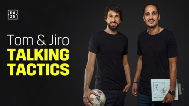 Thomas Broich and Jerome Polenz on their DAZN streaming show.