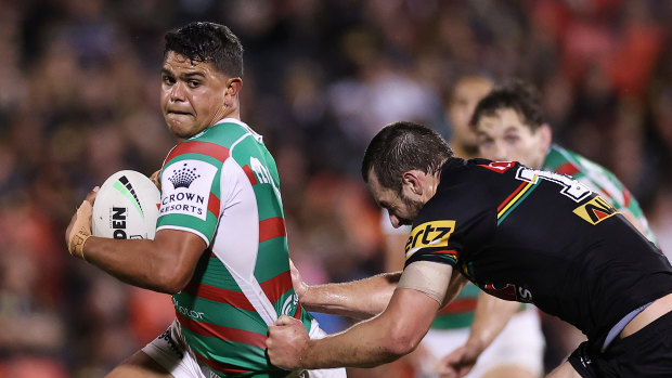 Latrell Mitchell is too lazy to play fullback, according to the son of a Rabbitohs great.