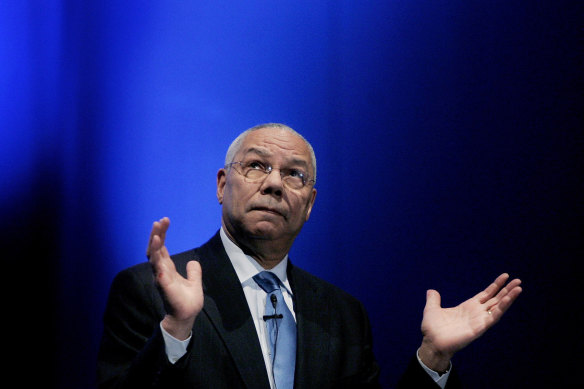 Former general and US secretary of state Colin Powell, pictured in 2006, has died at the age of 84. 