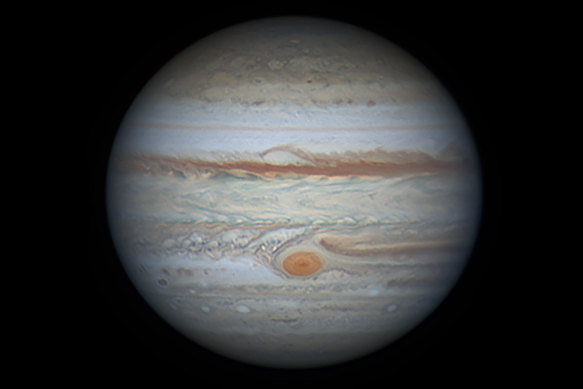 The photo of Jupiter captured by Niall MacNeill, using ‘lucky imaging’.