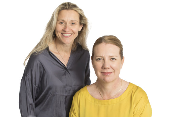 Dr Mary Webberley (left) and Dr Josephine Muir are commercialising the Noisy Guts technology. 