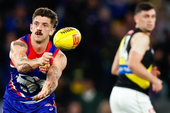Tom Liberatore was busy in his side’s win over Richmond.