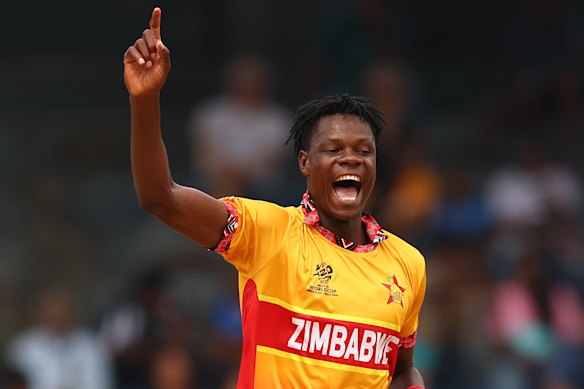 Blessing Muzarabini did the damage for Zimbabwe and was named player of the match.