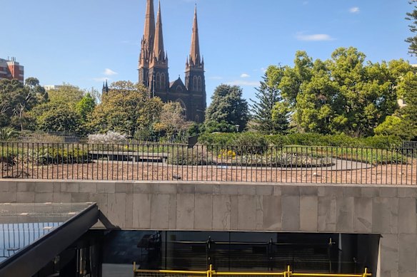 The rooftop garden at the Members’ Annexe at Parliament House.