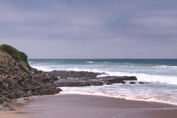 Cumberland River beach near Lorne where a 19-year-old died on Christmas Day.