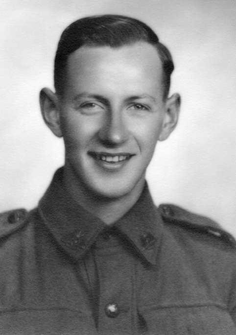 Max Caldwell on enlistment at age 18, in 1943.