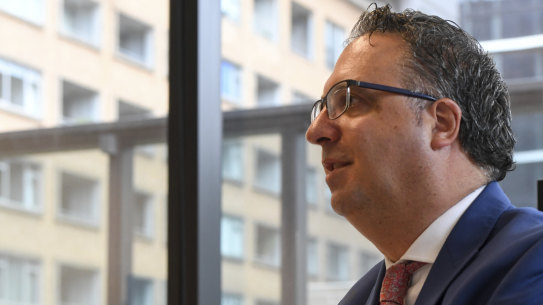 Paul Guerra, chief executive of VECCI, at his Collins Street office.