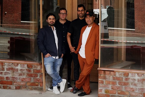 Pictured from left: Aanya chefs Nishant Arora and Janos Roman, and You My Boy partners Amarjeet Singh and Jessi Singh.