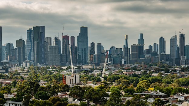 The view of Melbourne’s skyline from North Melbourne.