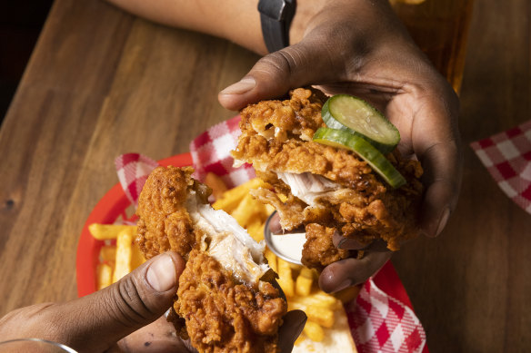 The chicken stays tender thanks to the flash bit of kit used in the cooking process.