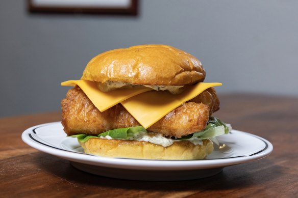 The Patagonian tooth fish burger.